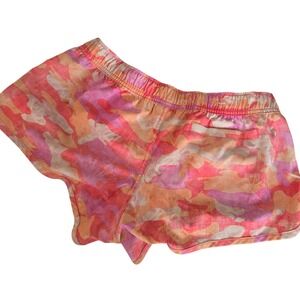 Salt Life Womens Pink Orange Camo Board Shorts Recycled Stretch Swim Trunks M